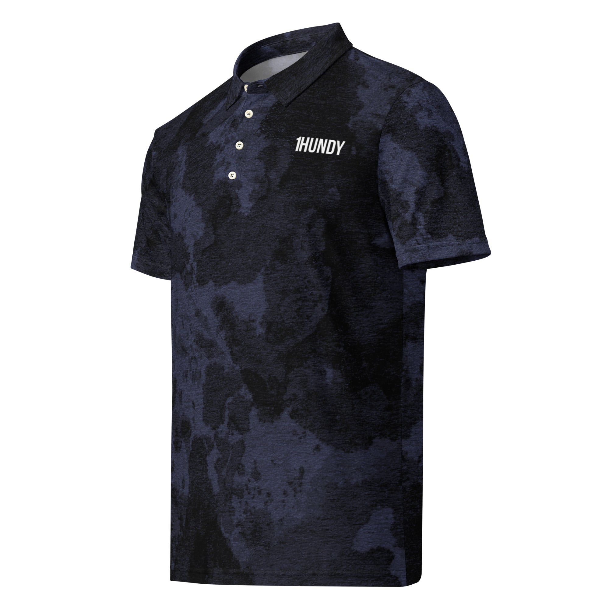 1HUNDY Grunge Golf Polo