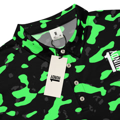 1HUNDY Slim Fit Camo Green Polo