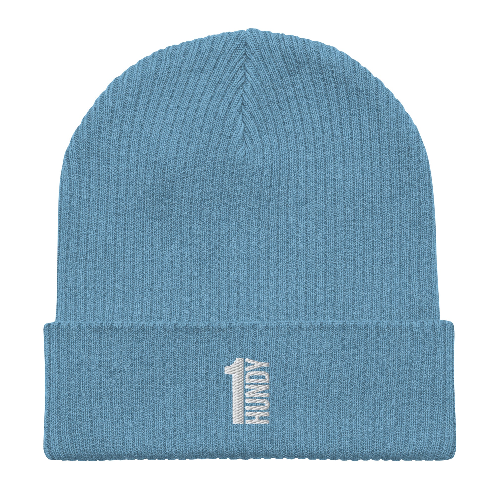 1HUNDY Organic Ribbed Beanie Hat