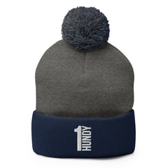 1HUNDY Pom Pom Beanie Hat