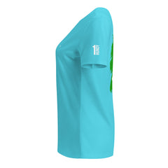 1HUNDY Women's Courtside V Neck T.Shirt