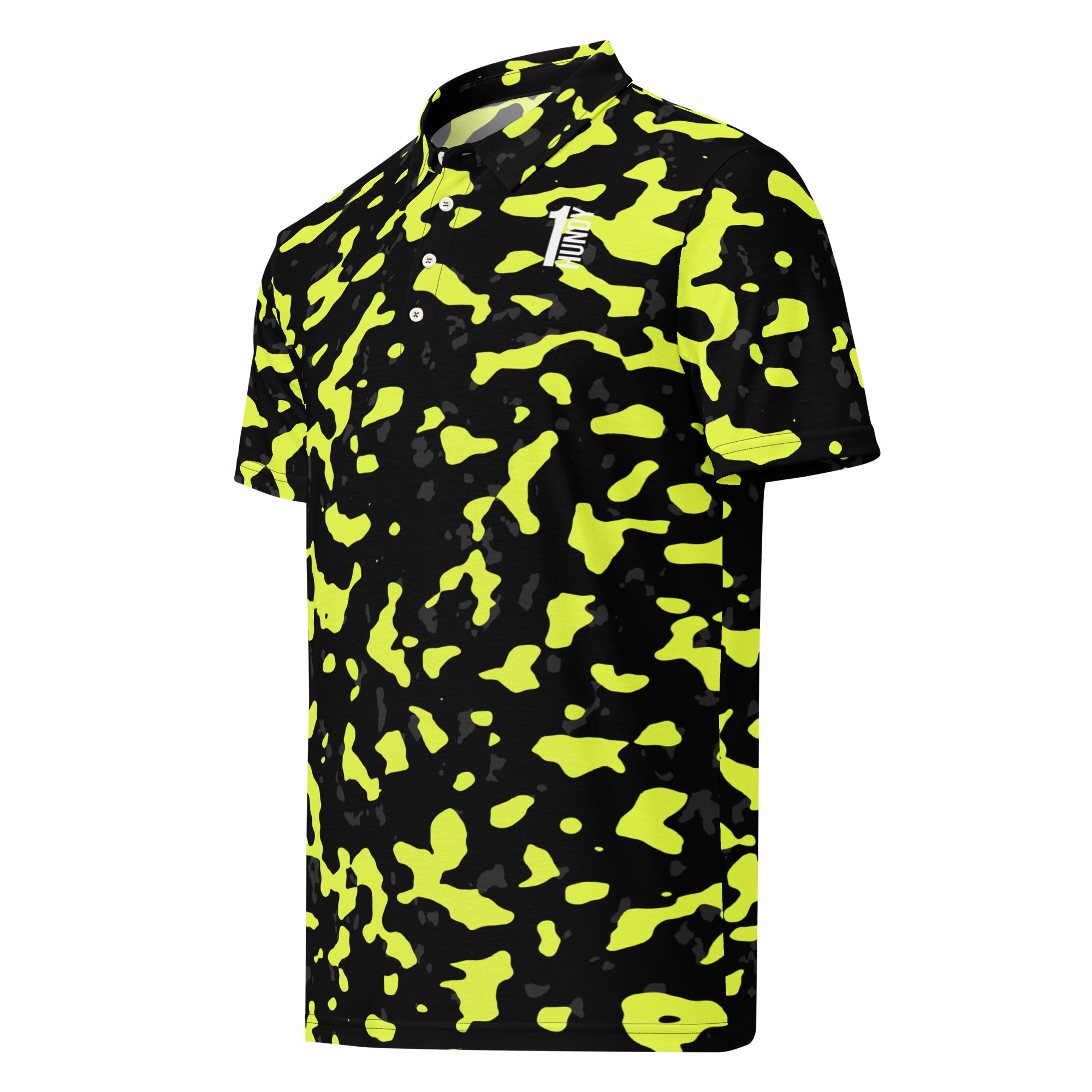 1HUNDY Camo Golf Polo