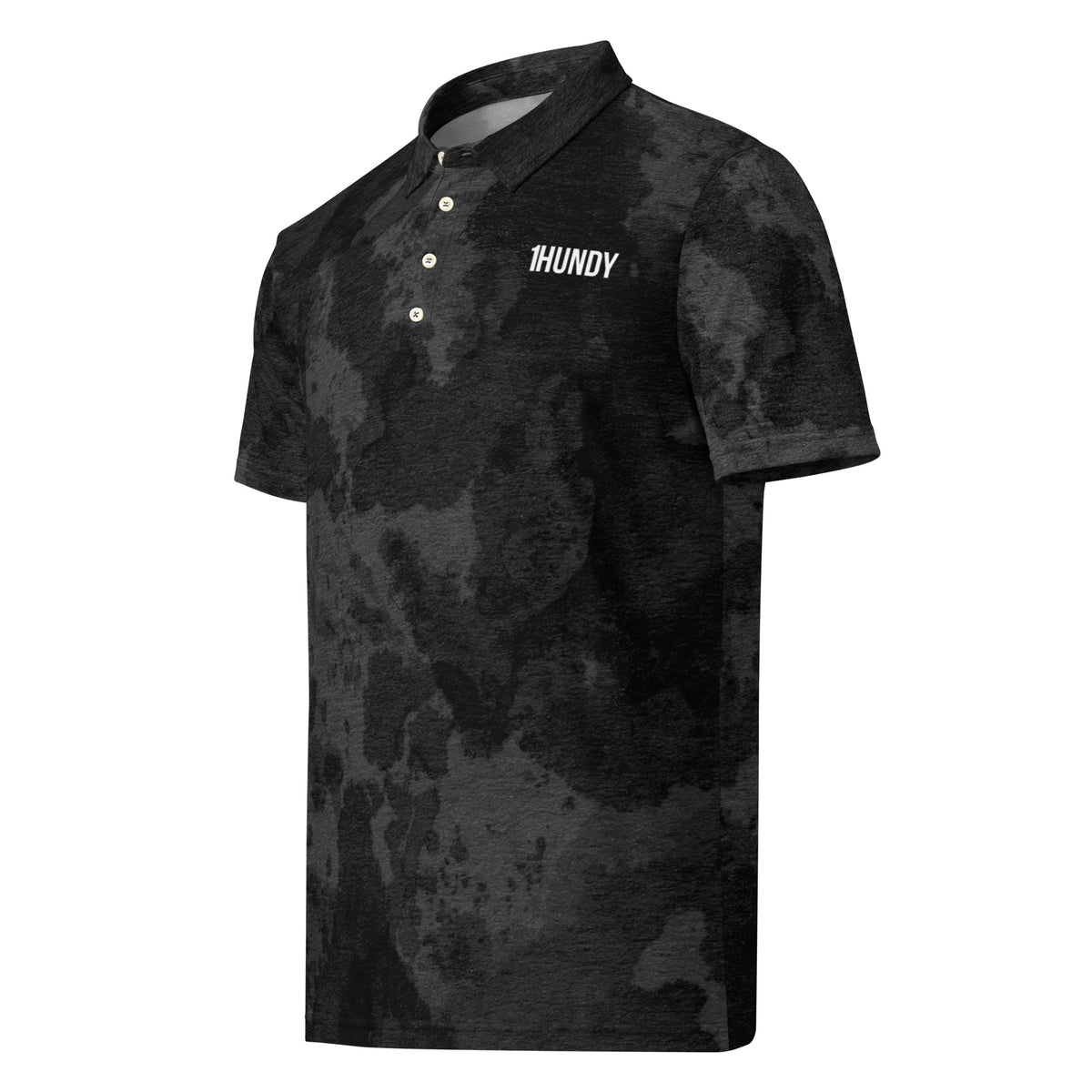 1HUNDY Grunge Golf Polo