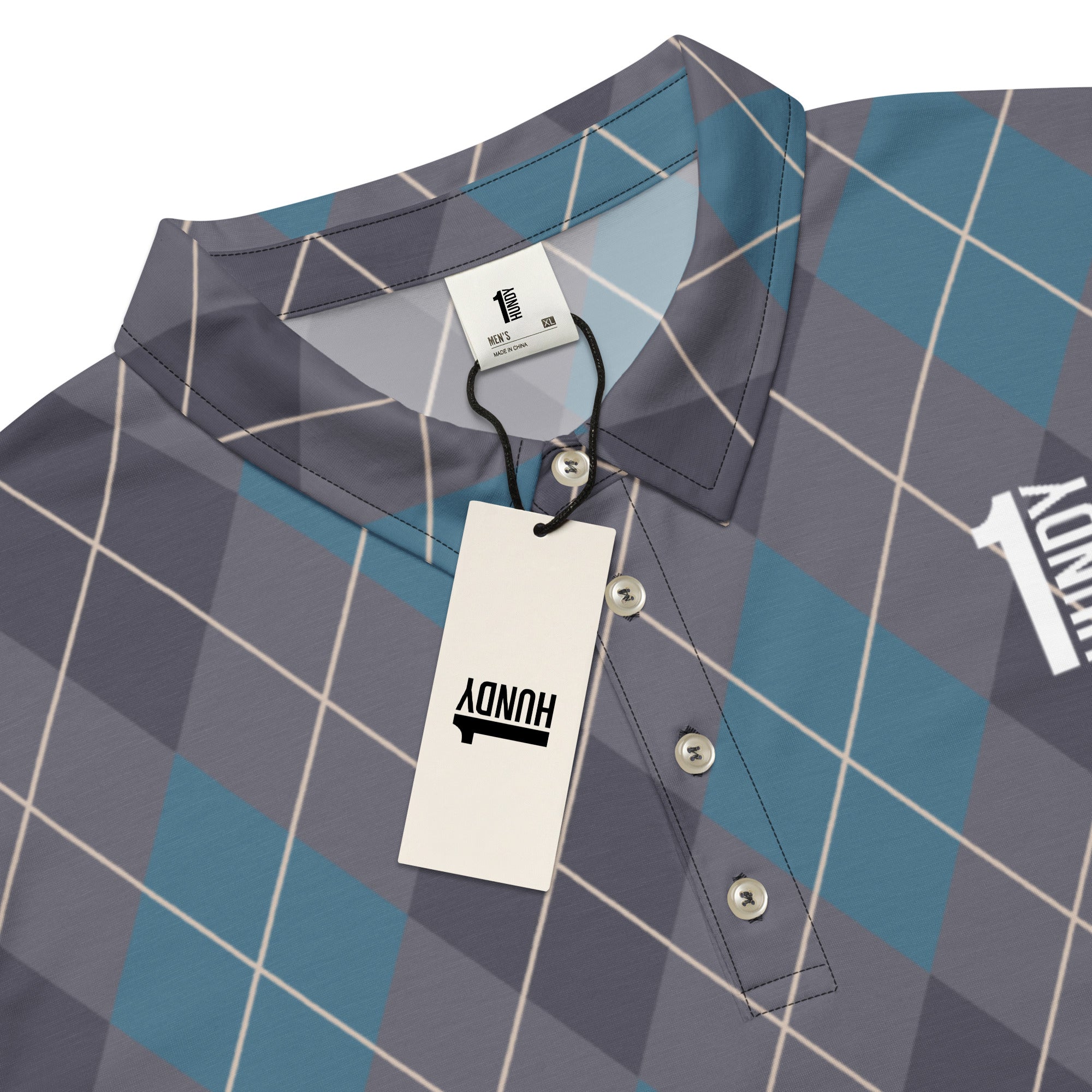 1HUNDY Argyle Golf Polo