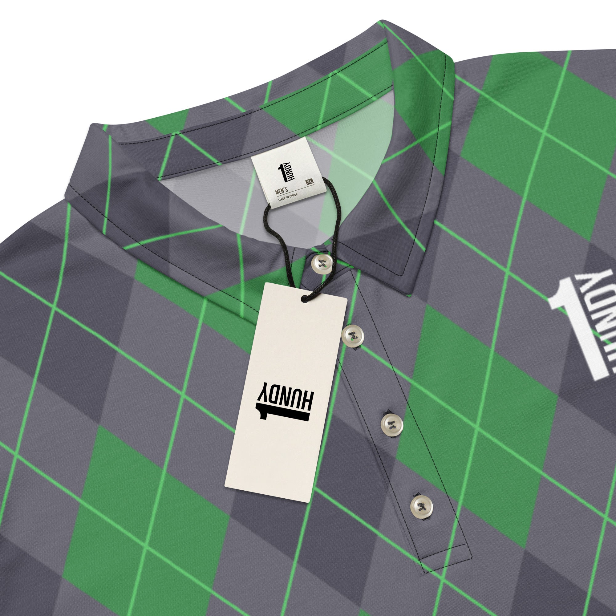 1HUNDY Argyle Golf Polo