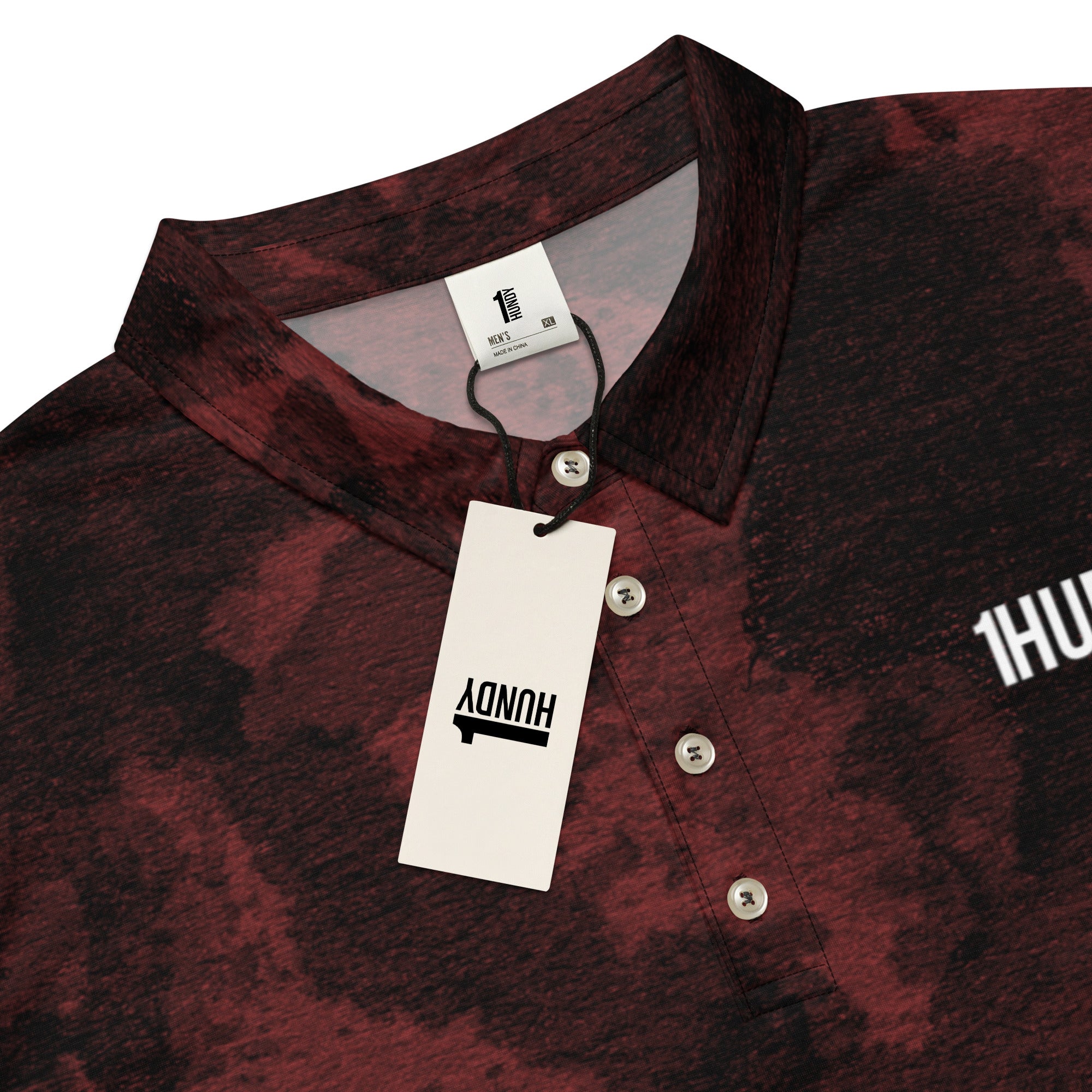 1HUNDY Grunge Golf Polo
