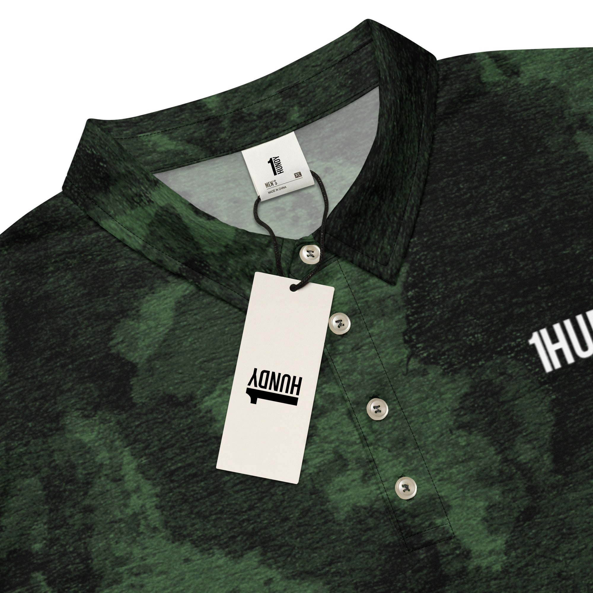 1HUNDY Grunge Golf Polo