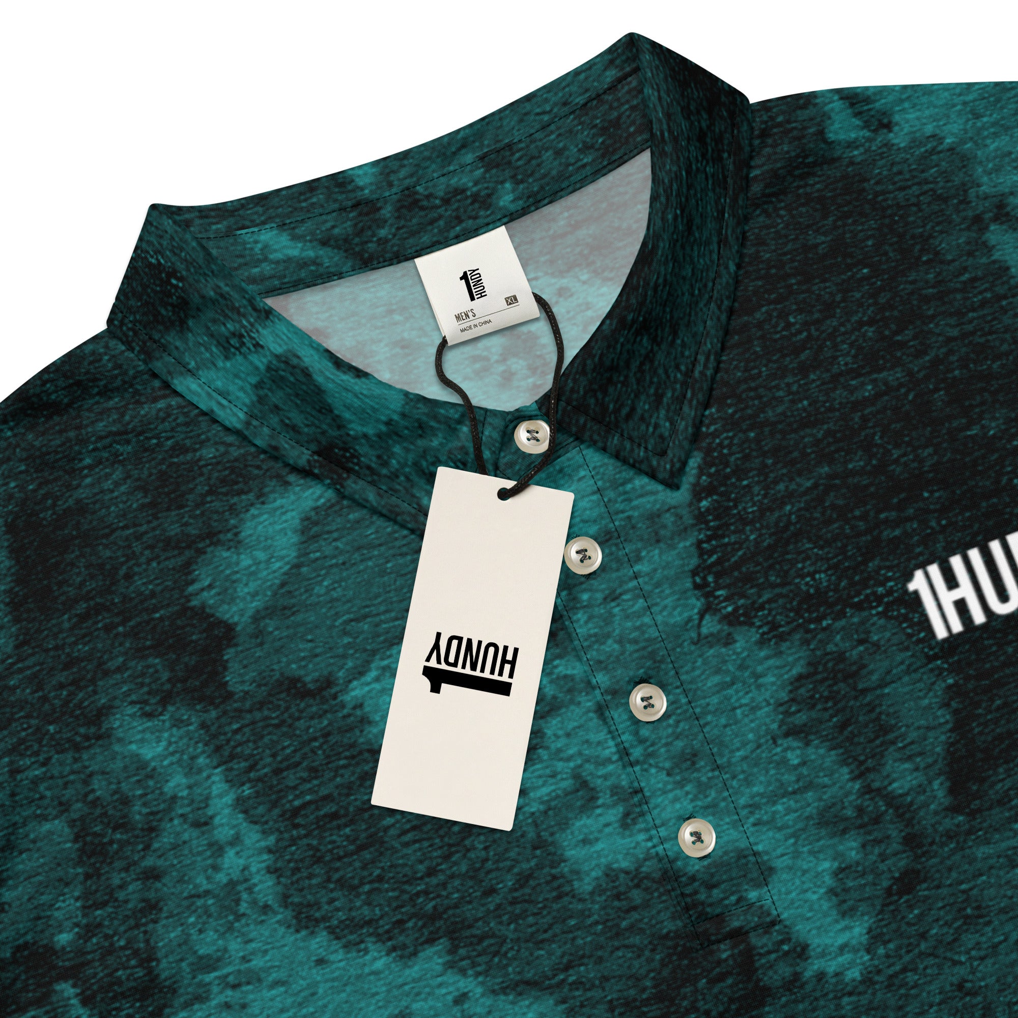 1HUNDY Grunge Golf Polo