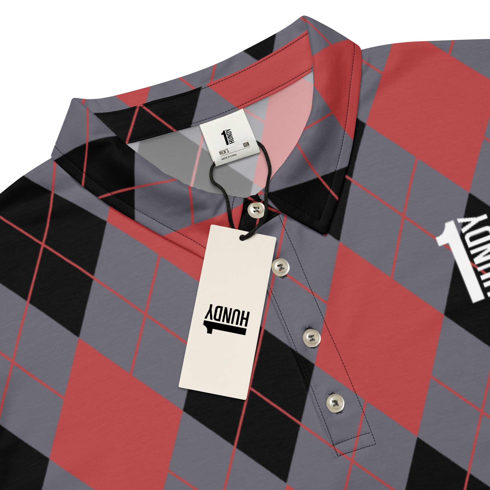 1HUNDY Argyle Golf Polo