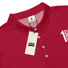 1HUNDY Slim Fit Carmine Red Polo