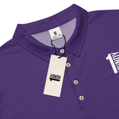 1HUNDY Slim Fit Purple Polo