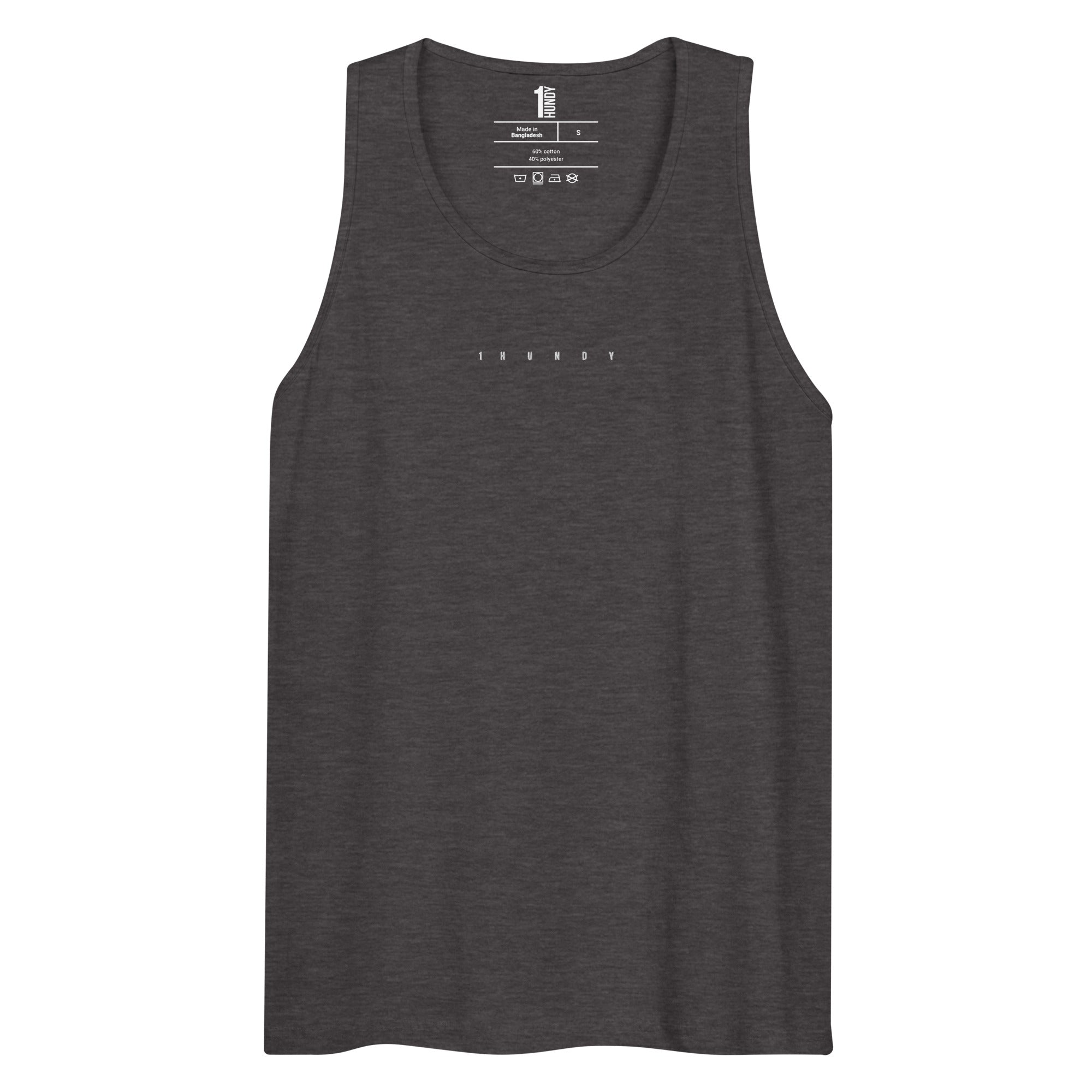 1HUNDY Tank Top - Charcoal Grey