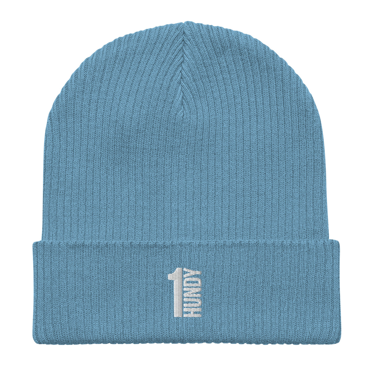 1HUNDY Organic Ribbed Beanie Hat
