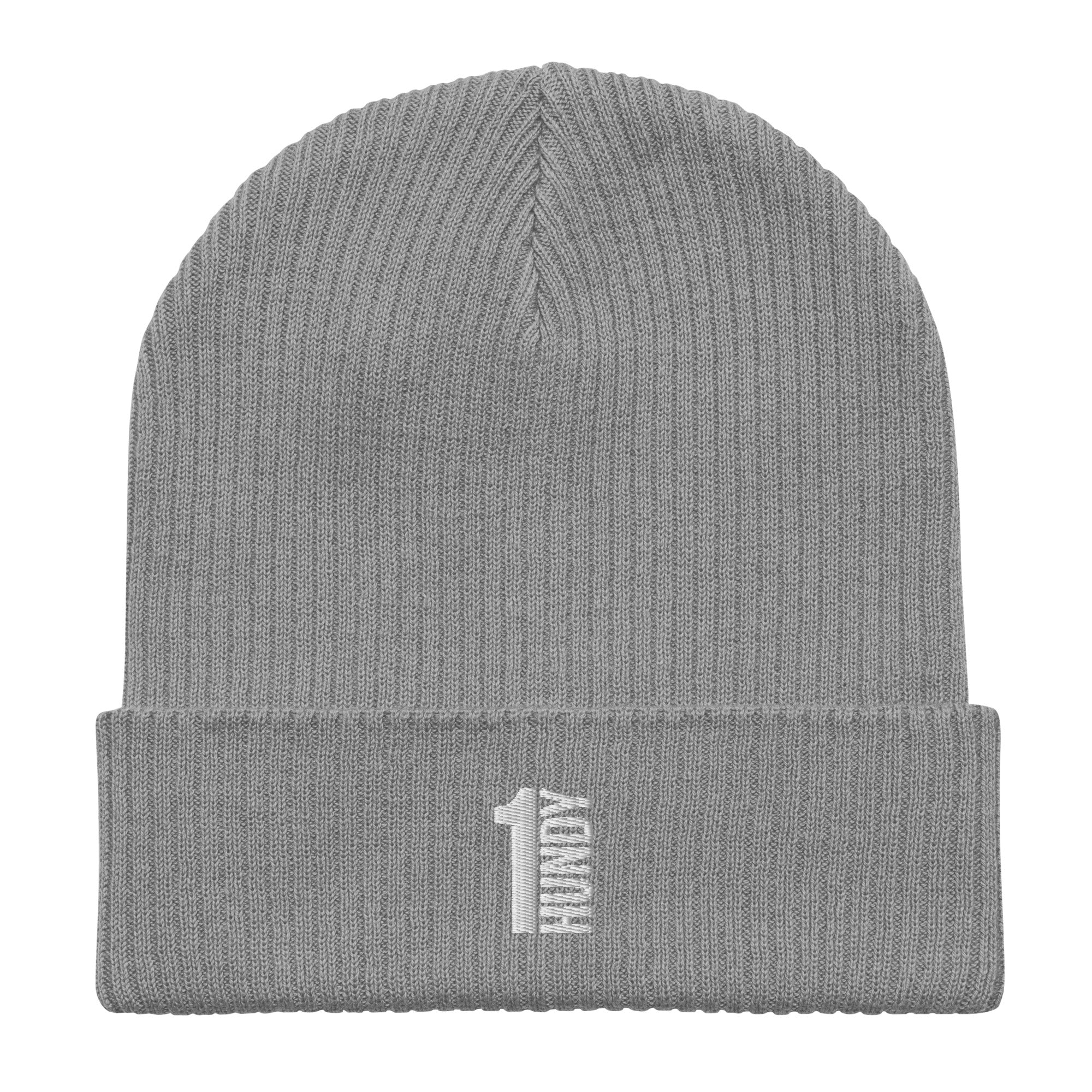 1HUNDY Organic Ribbed Beanie Hat