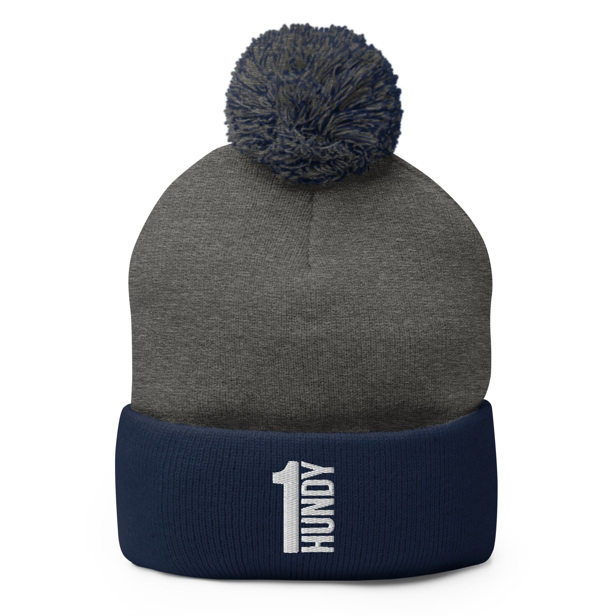 1HUNDY Pom Pom Beanie Hat