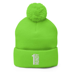 1HUNDY Pom Pom Beanie Hat