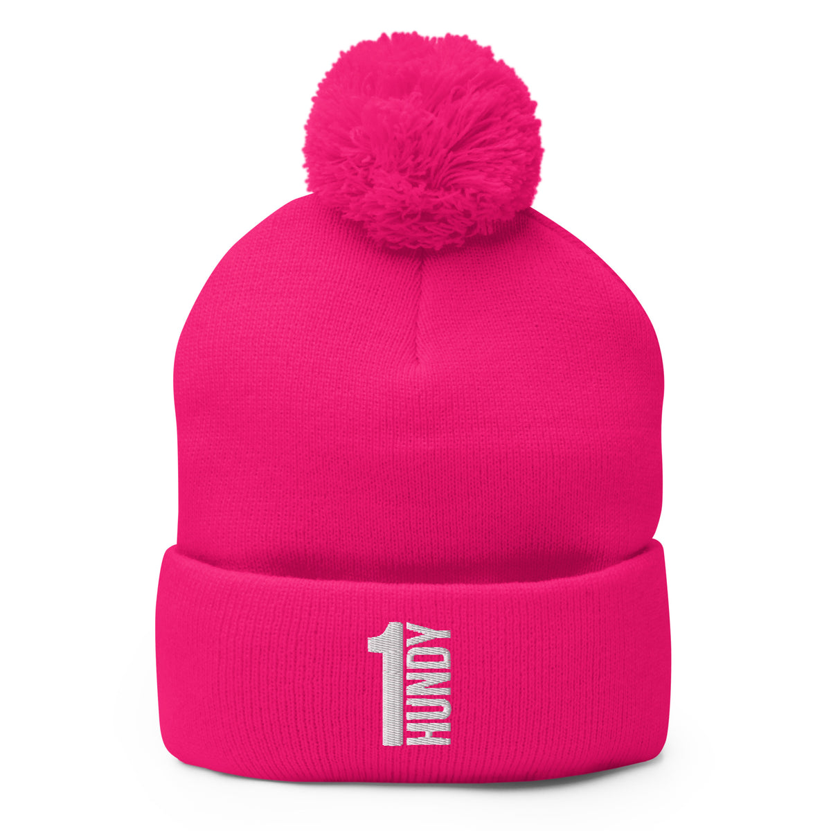 1HUNDY Pom Pom Beanie Hat