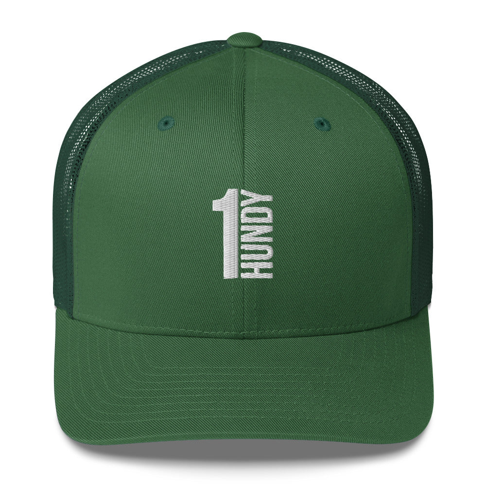 1HUNDY Retro Trucker Cap