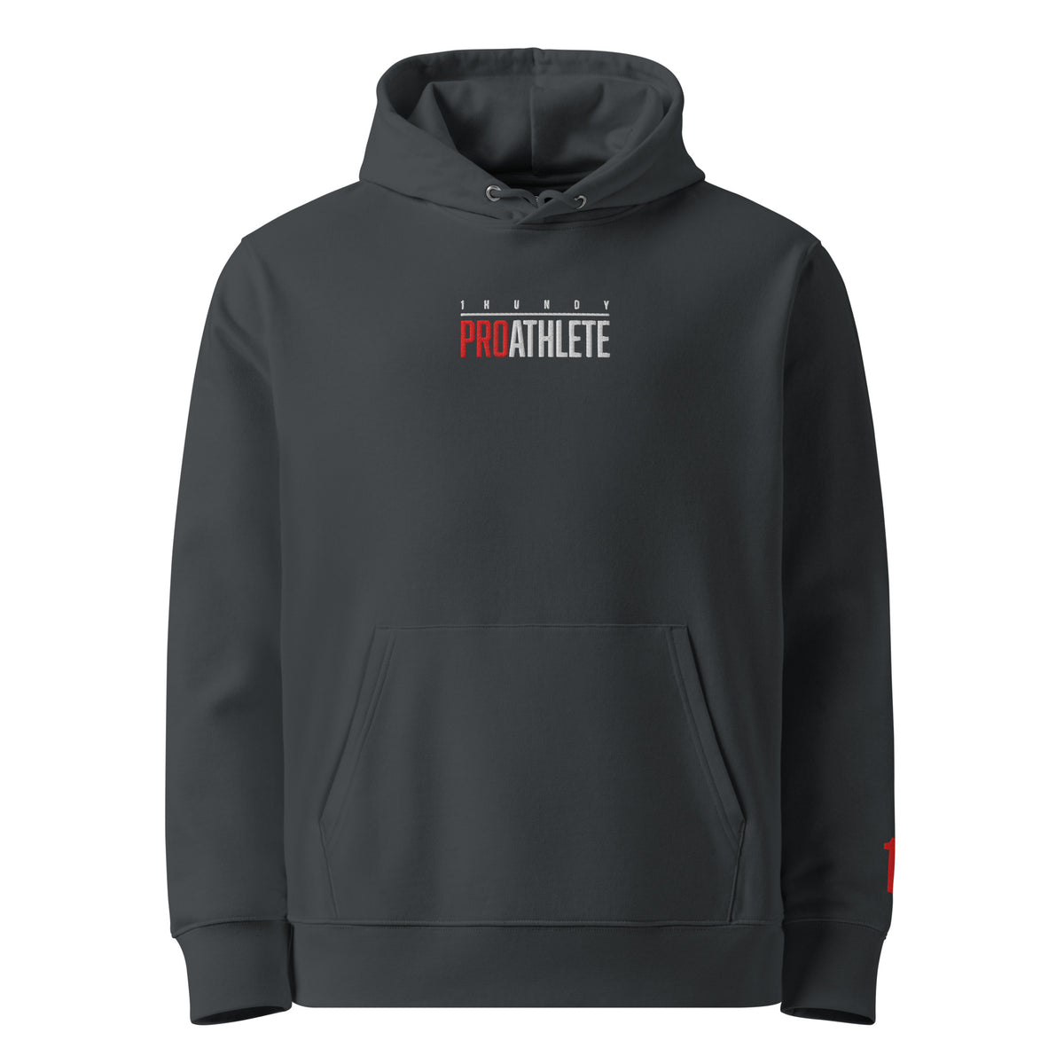 1HUNDY ProAthlete Hoodie - Ink Grey