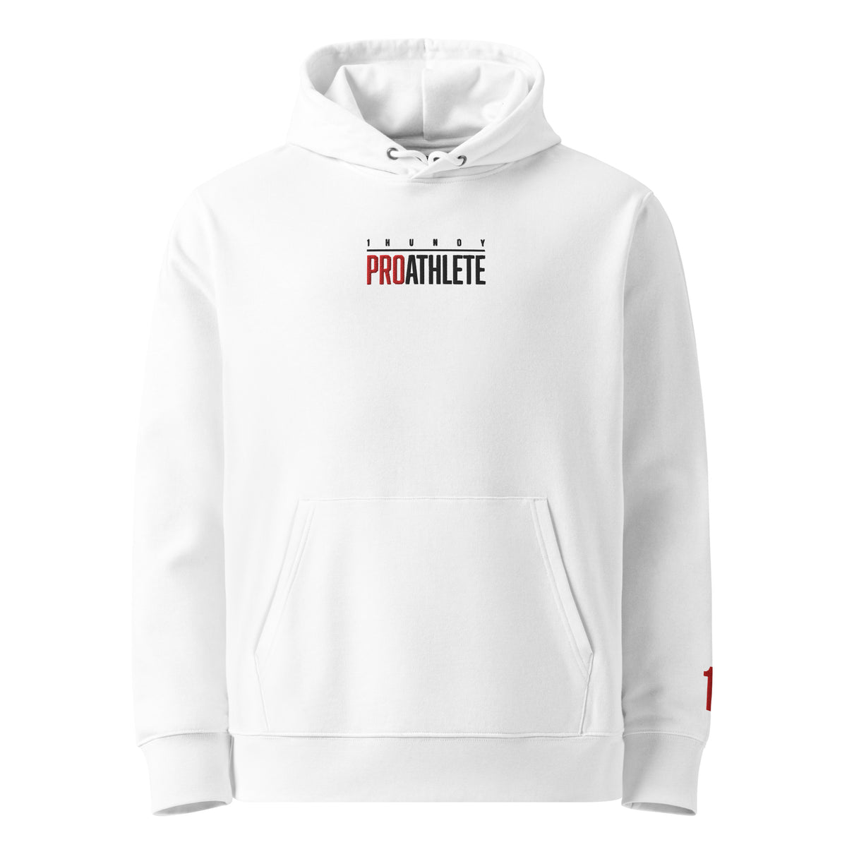 1HUNDY ProAthlete Hoodie - White 
