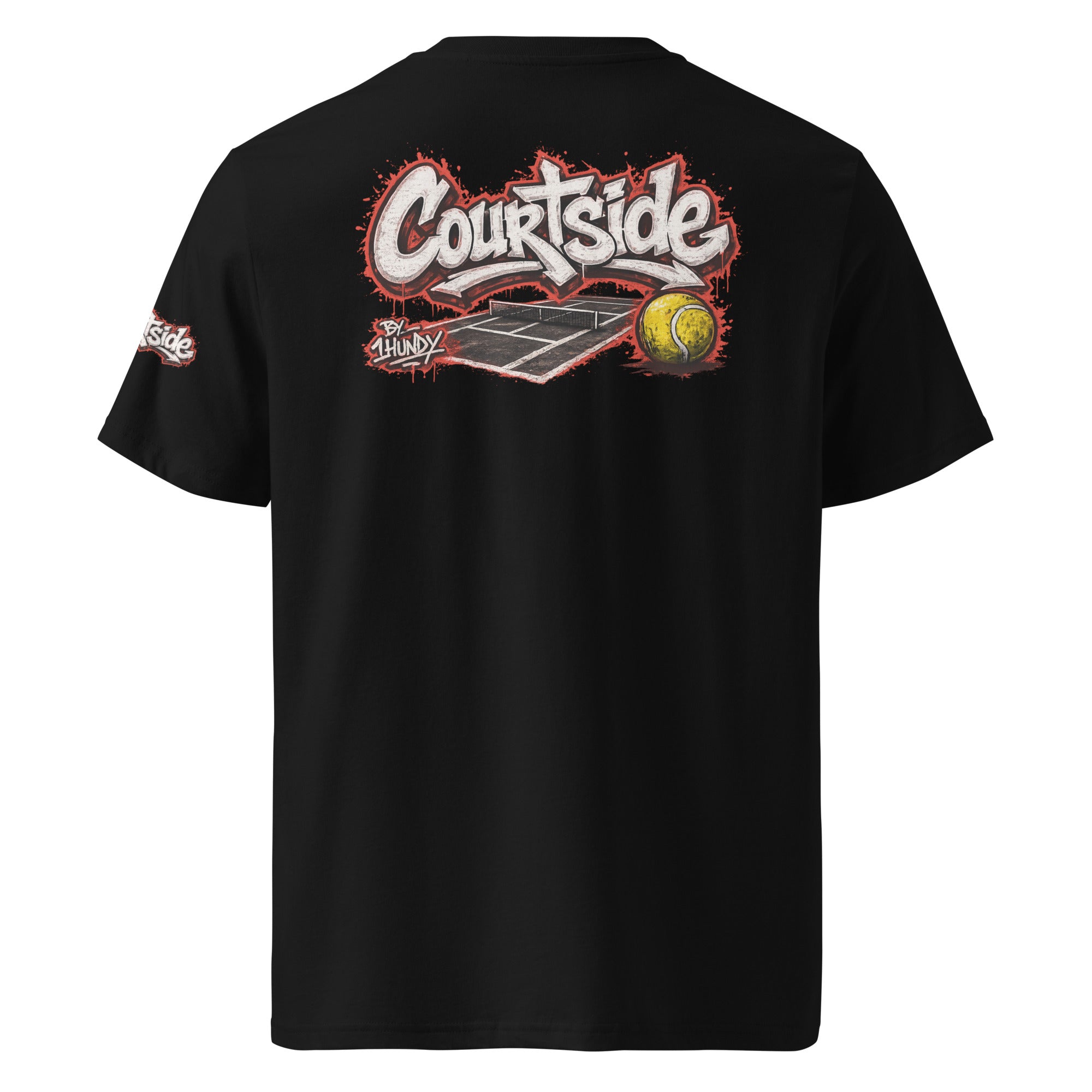 1HUNDY Organic Courtside Graffiti Tee