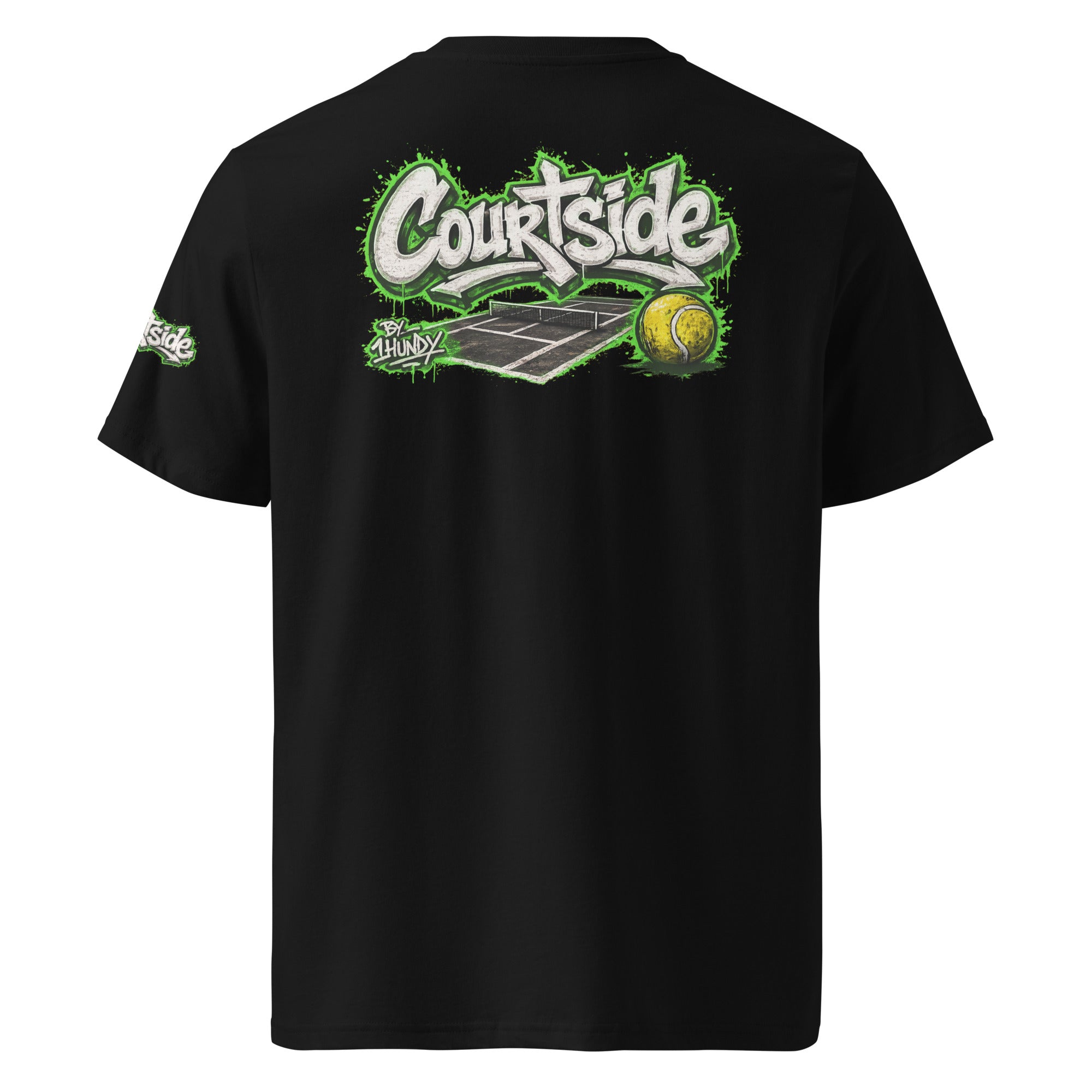 1HUNDY Organic Courtside Graffiti Tee