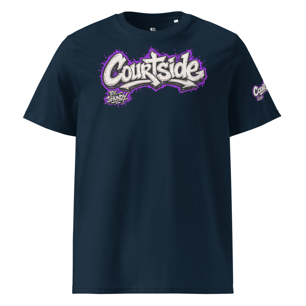 1HUNDY Organic Courtside Graffiti Tee