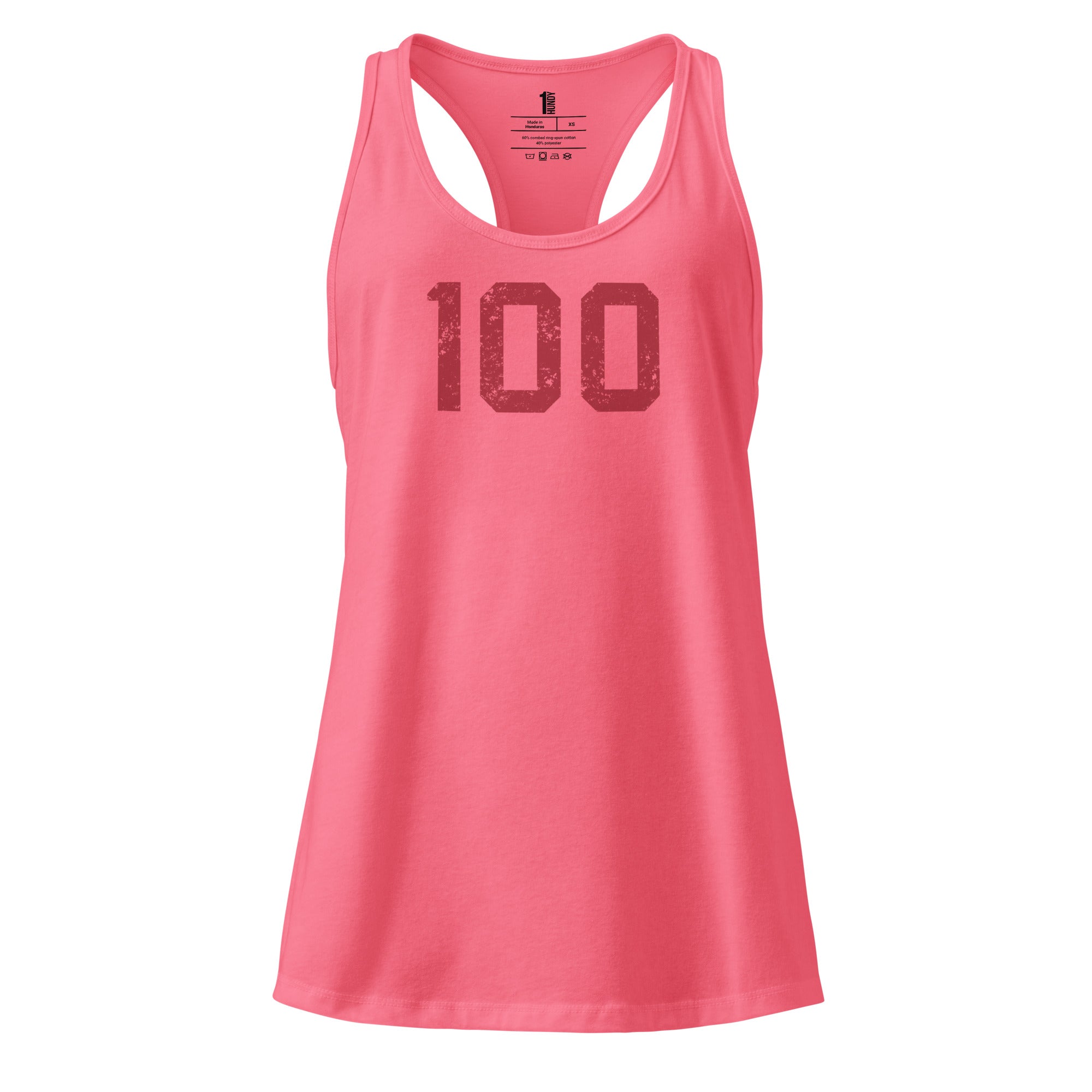 1HUNDY Racerback 100 Vest Top