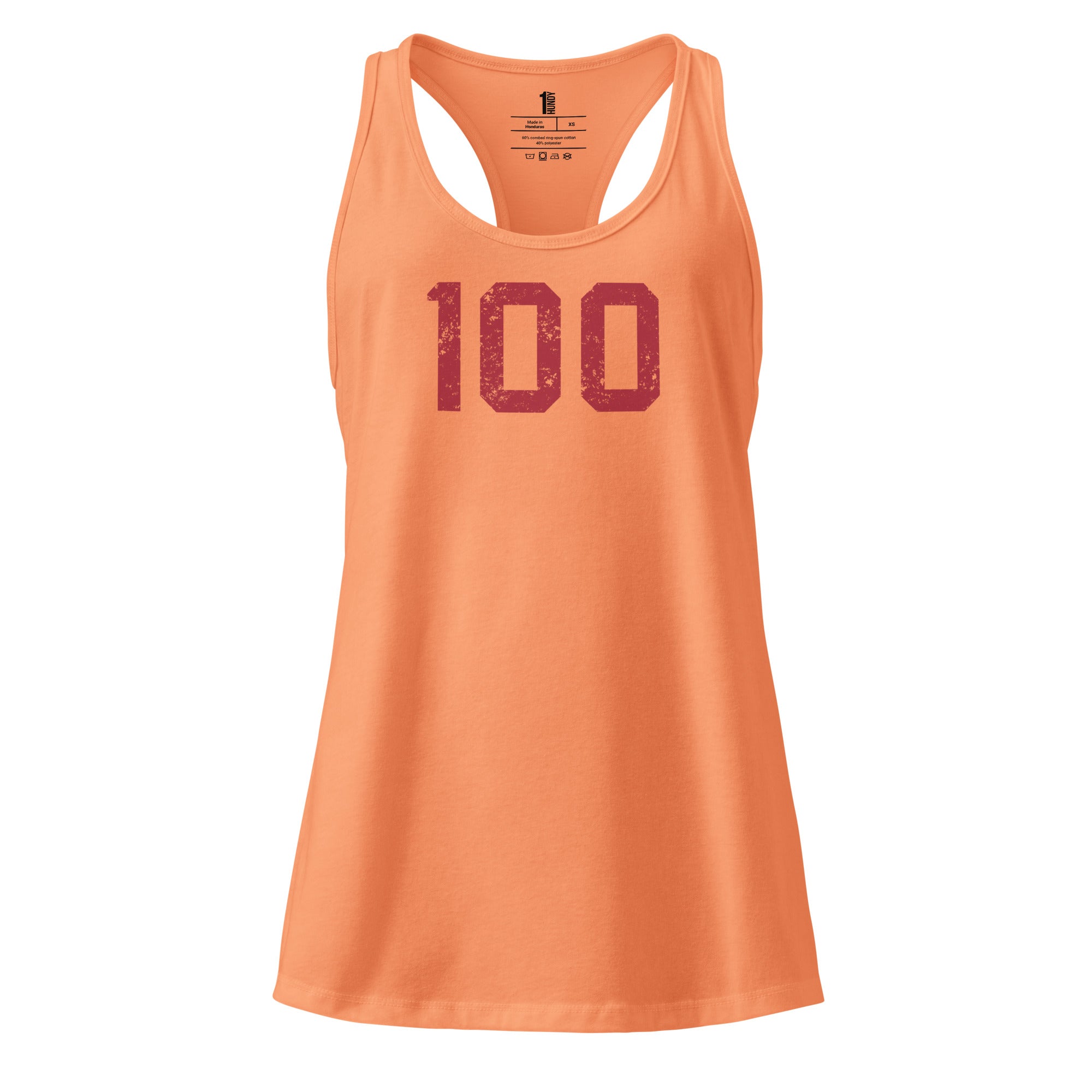 1HUNDY Racerback 100 Vest Top