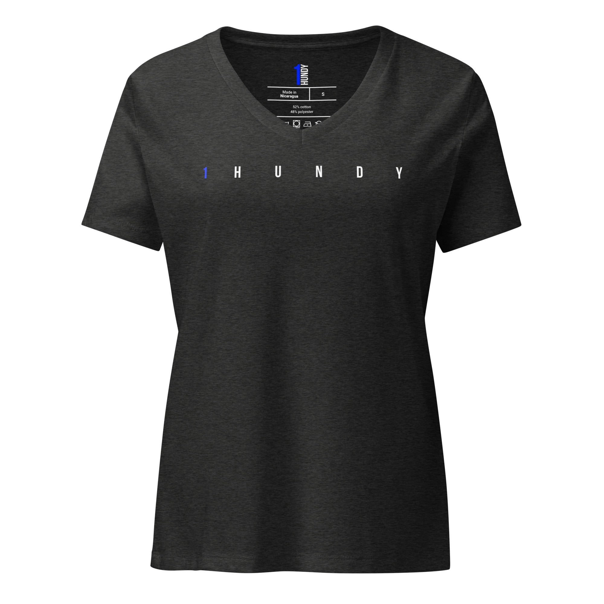 1HUNDY Power V Neck Tee