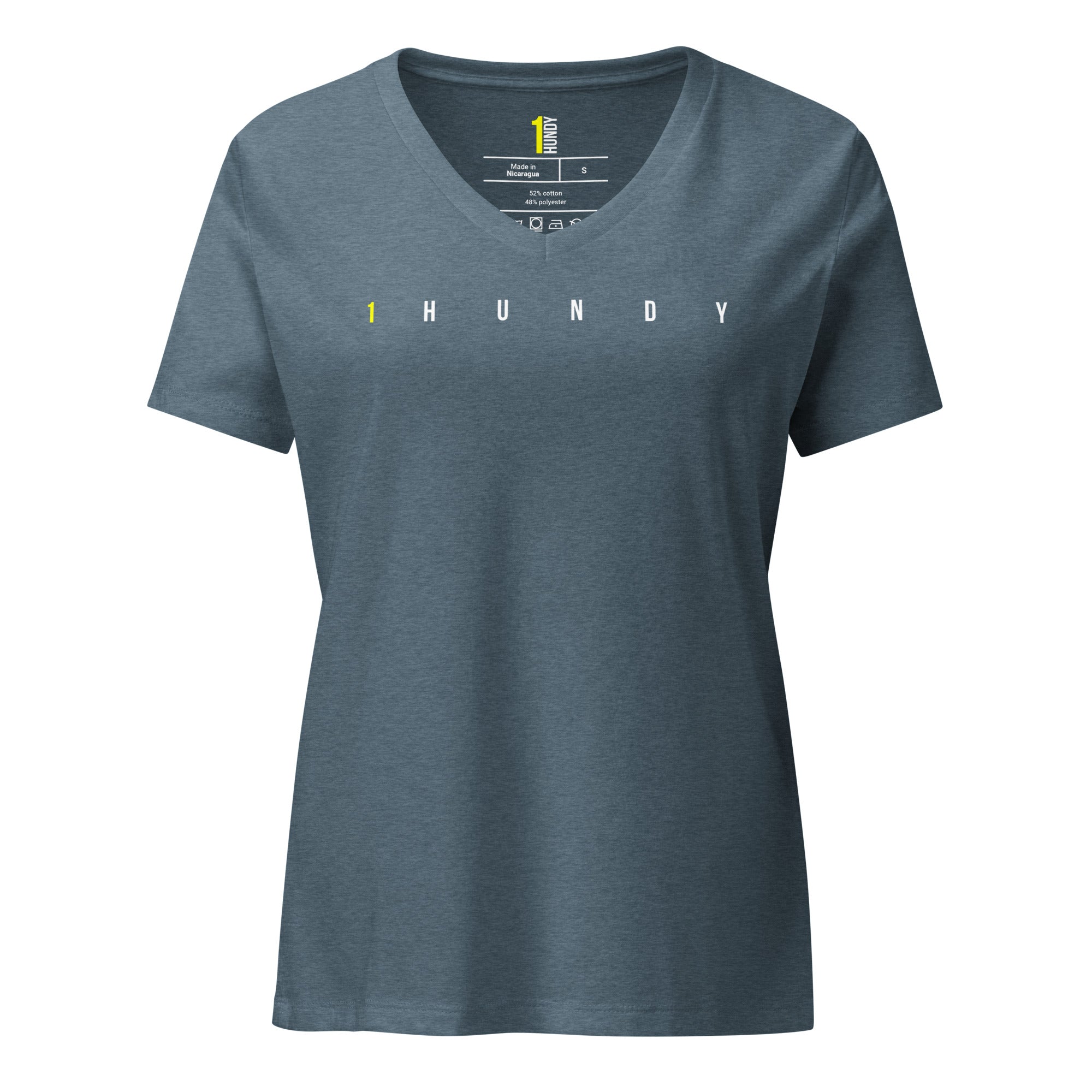 1HUNDY Reactive V Neck Tee