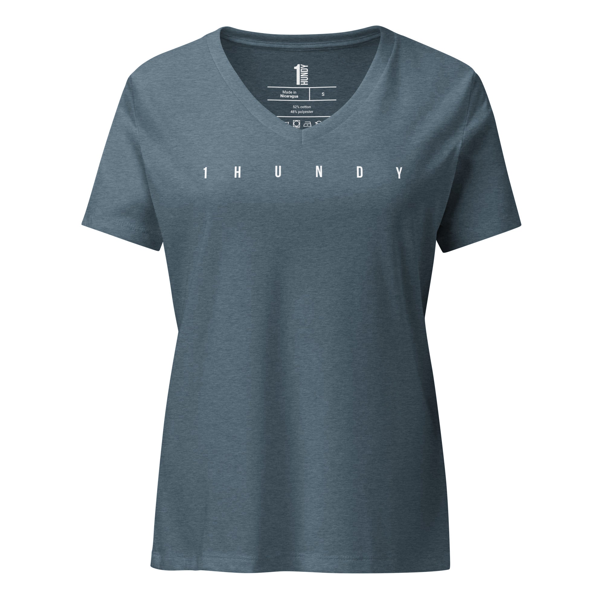 1HUNDY Pure V Neck Tee