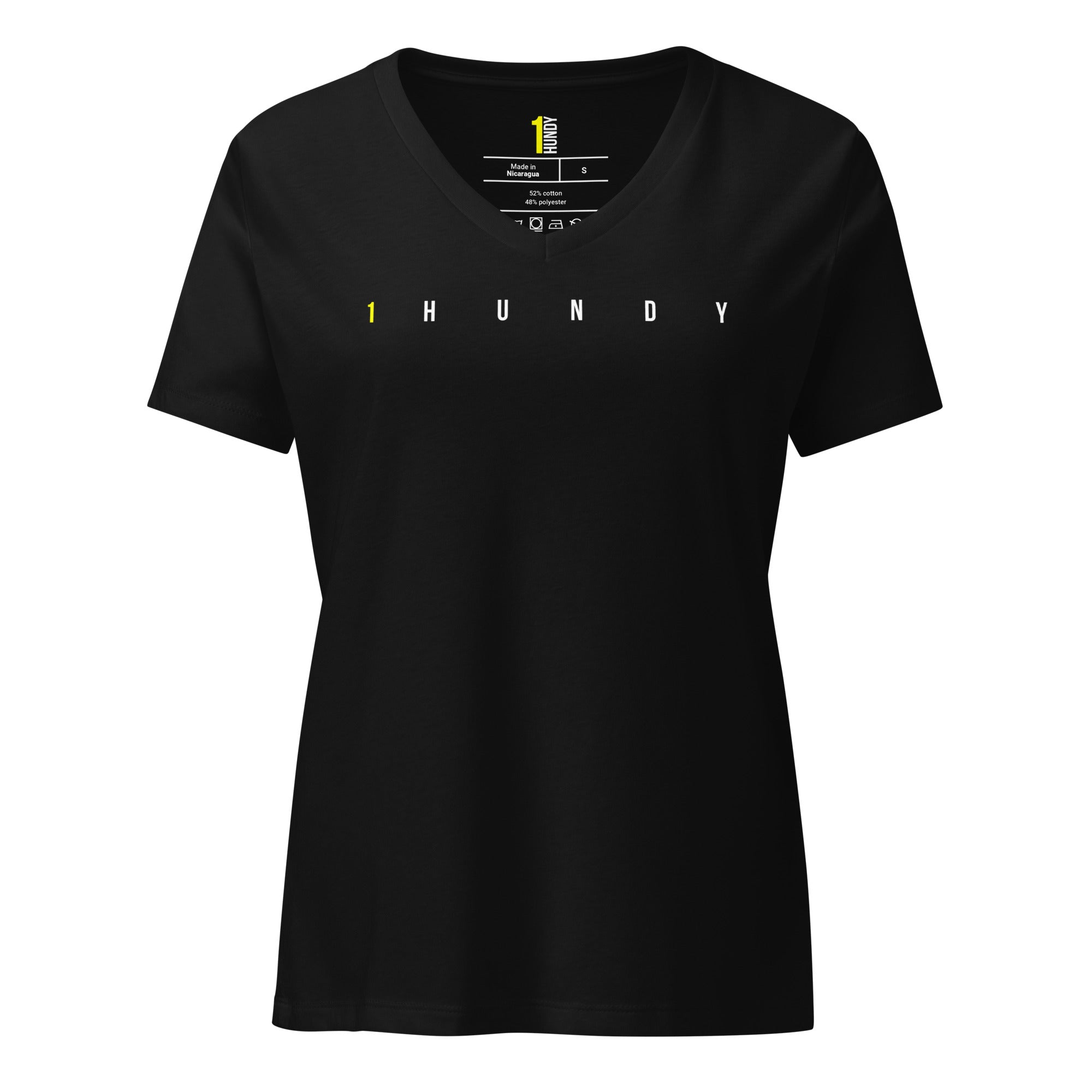 1HUNDY Reactive V Neck Tee