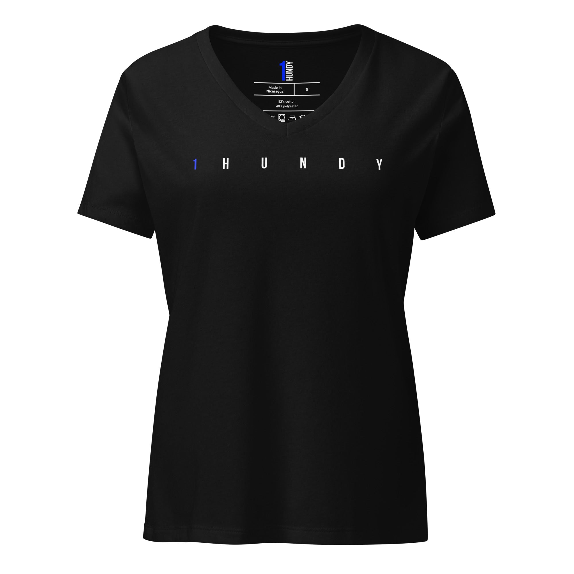 1HUNDY Power V Neck Tee